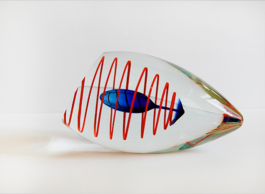 Henrik Rysz - Kristal Glas Object - Kunstwerk
